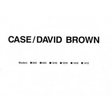Case International David Brown 885 - 995 - 1210 - 1212 - 1410 - 1412 Workshop Manual